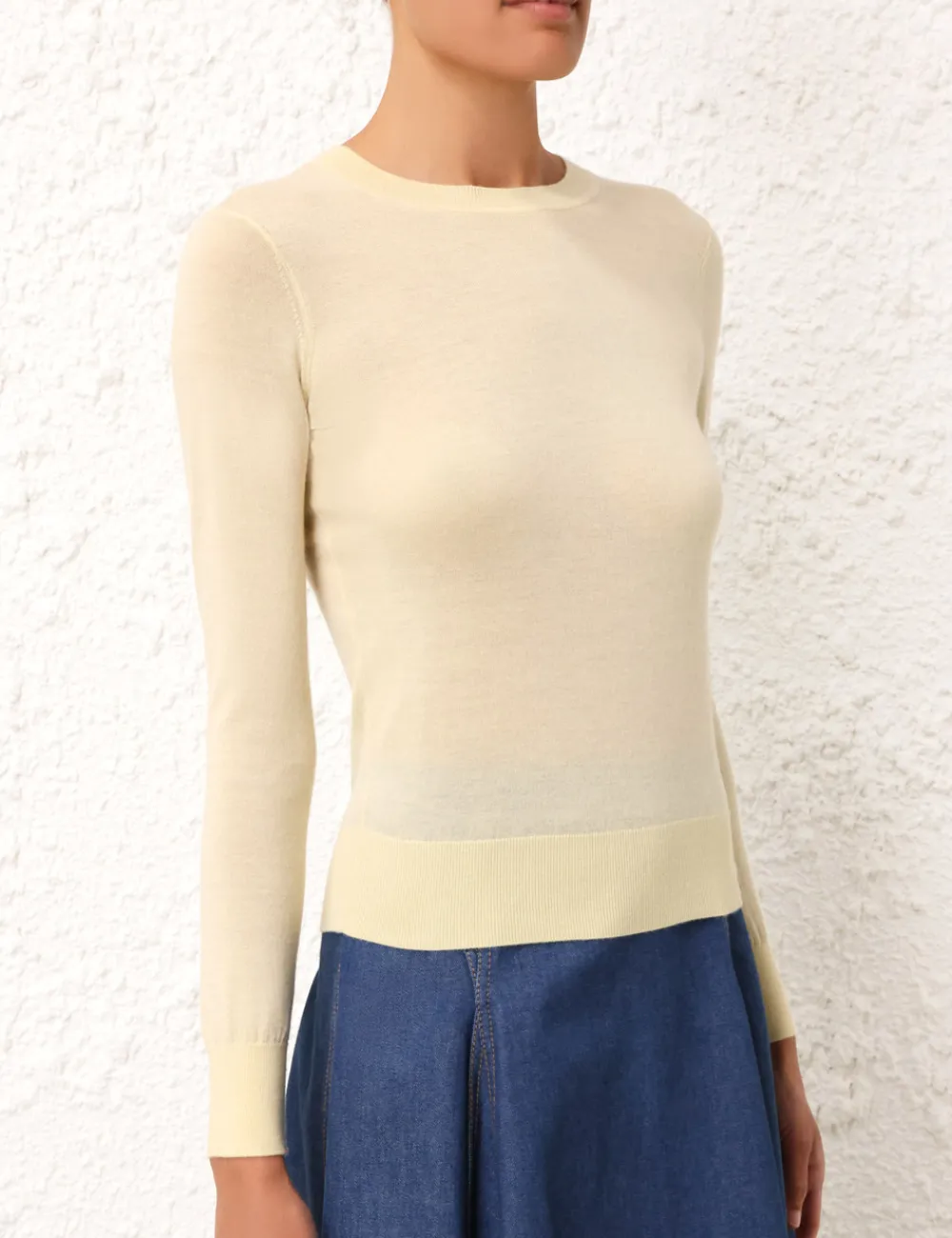 ZIMMERMANN Tops<Classic Crew Neck Sweater