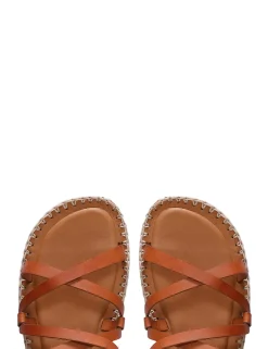 ZIMMERMANN In Denim<Criss-Cross Sandal