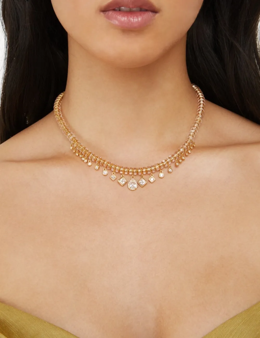ZIMMERMANN Form & Light<Crystal Beads Necklace