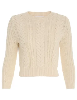 ZIMMERMANN Tops<Devi Cable Knit Top