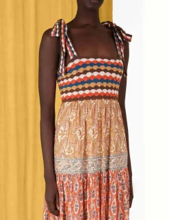 ZIMMERMANN Knitwear<Devi Crochet Spliced Dress