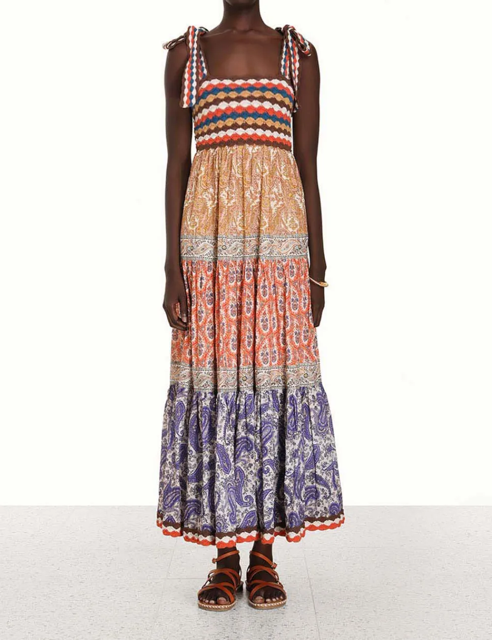 ZIMMERMANN Clothing<Devi Crochet Spliced Dress