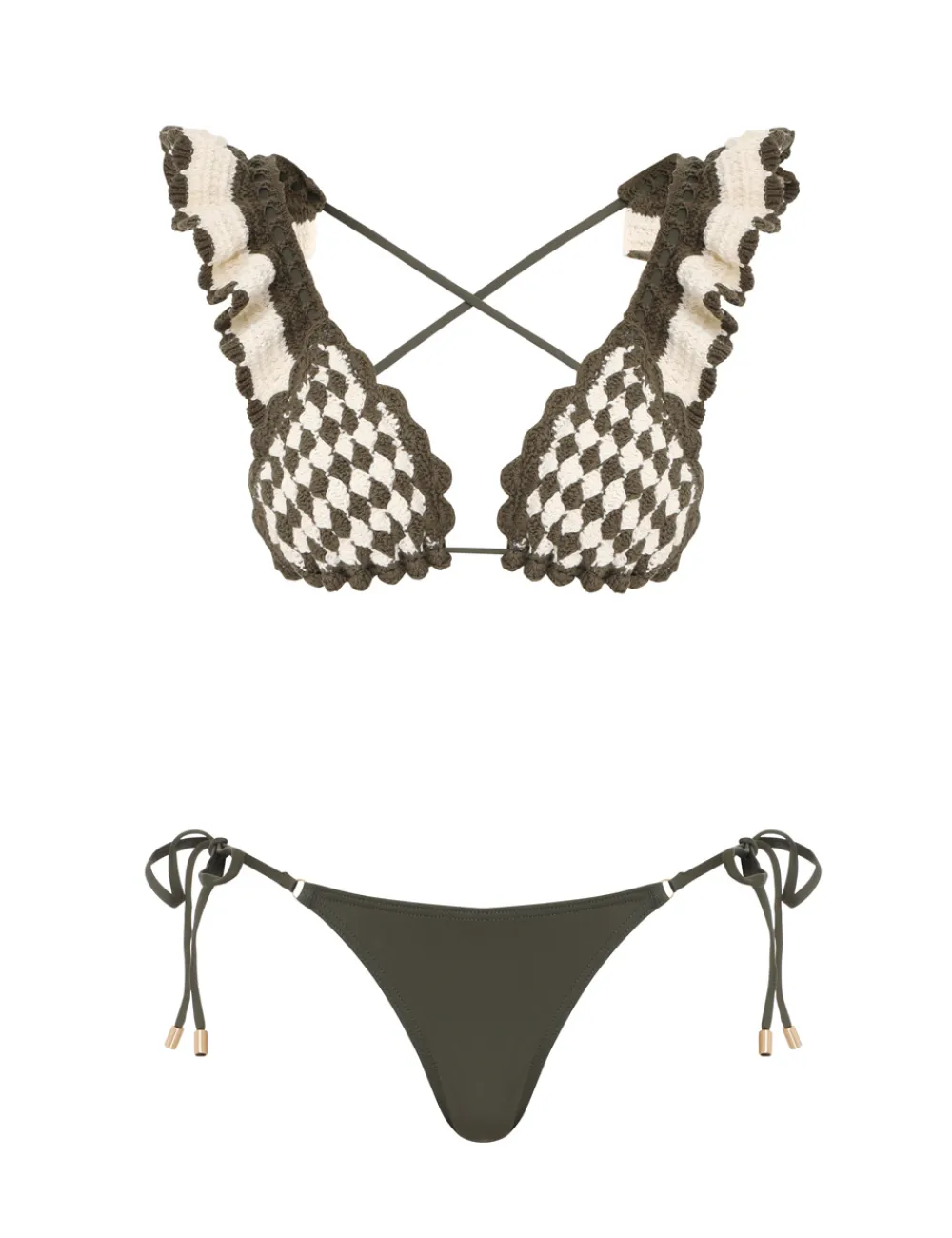 ZIMMERMANN Bikinis<Devi Crochet Triangle Bikini