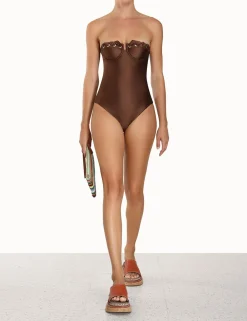 ZIMMERMANN One Pieces<Devi Eyelet Balconette 1Pc