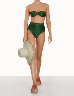 ZIMMERMANN Bikinis<Devi Eyelet High Waist Pant