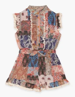 ZIMMERMANN Clothing<Devi Frill Playsuit