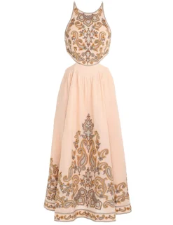 ZIMMERMANN Dresses & Coverups<Devi Halter Tie Midi Dress