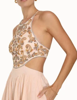 ZIMMERMANN Dresses & Coverups<Devi Halter Tie Midi Dress