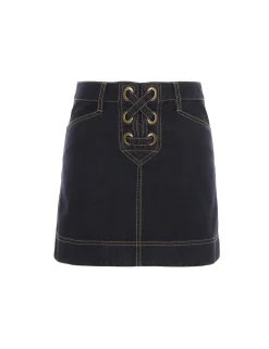 ZIMMERMANN In Denim<Devi Lace Up Skirt