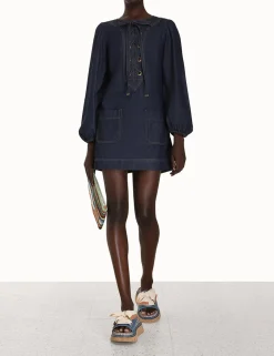 ZIMMERMANN Clothing<Devi Lace Up Tunic Dress