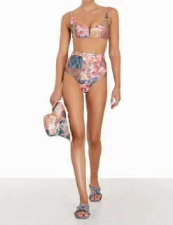 ZIMMERMANN Bikinis<Devi Link High Waist Pant