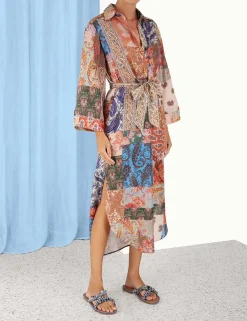 ZIMMERMANN Clothing<Devi Midi Shirt Dress