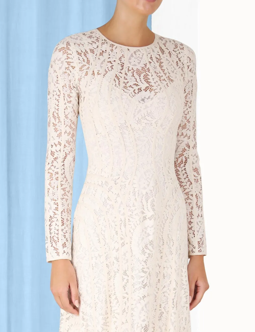 ZIMMERMANN Dresses & Coverups<Devi Panelled Lace Midi Dress