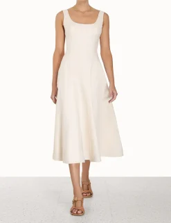 ZIMMERMANN Dresses & Coverups<Devi Panelled Midi Dress