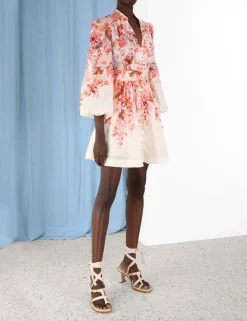 ZIMMERMANN Clothing<Devi Plunge Mini Dress