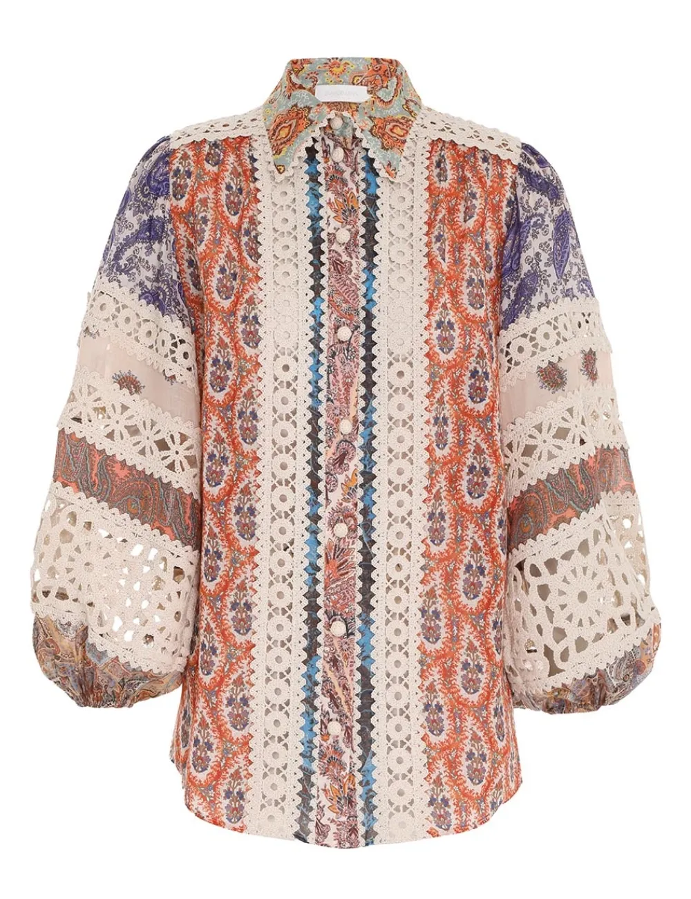 ZIMMERMANN Clothing<Devi Spliced Billow Blouse