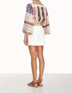 ZIMMERMANN Clothing<Devi Spliced Billow Blouse