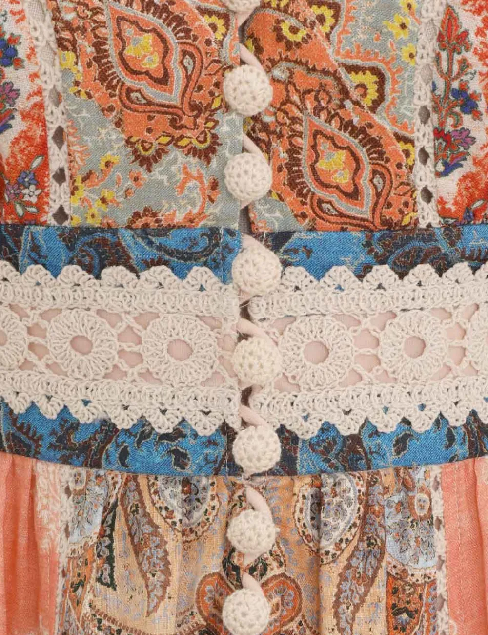 ZIMMERMANN Clothing<Devi Spliced Billow Mini Dress