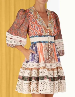 ZIMMERMANN Dresses & Coverups<Devi Spliced Billow Mini Dress