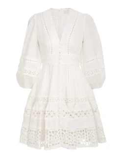 ZIMMERMANN Dresses & Coverups<Devi Spliced Billow Mini Dress