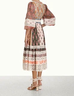 ZIMMERMANN Dresses & Coverups<Devi Spliced Midi Dress