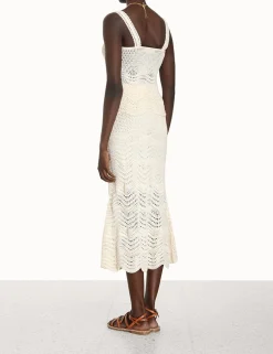 ZIMMERMANN Skirts<Devi Textured Knit Skirt