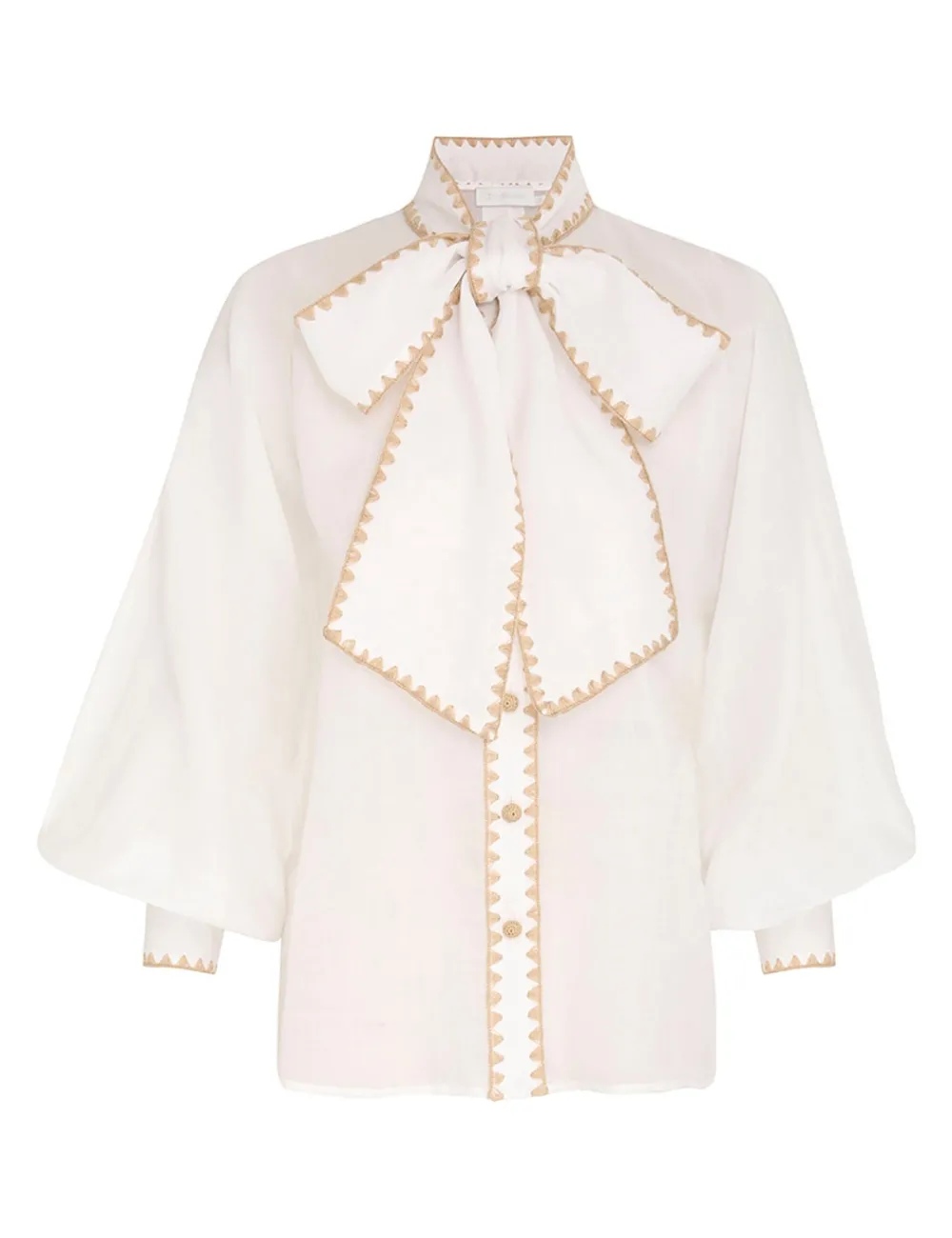 ZIMMERMANN Clothing<Devi Tie Neck Blouse