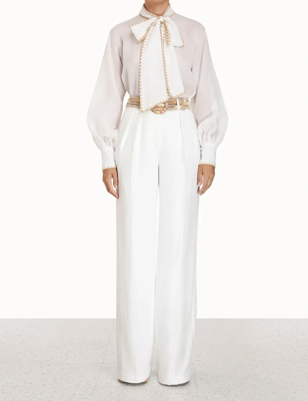 ZIMMERMANN Clothing<Devi Tie Neck Blouse