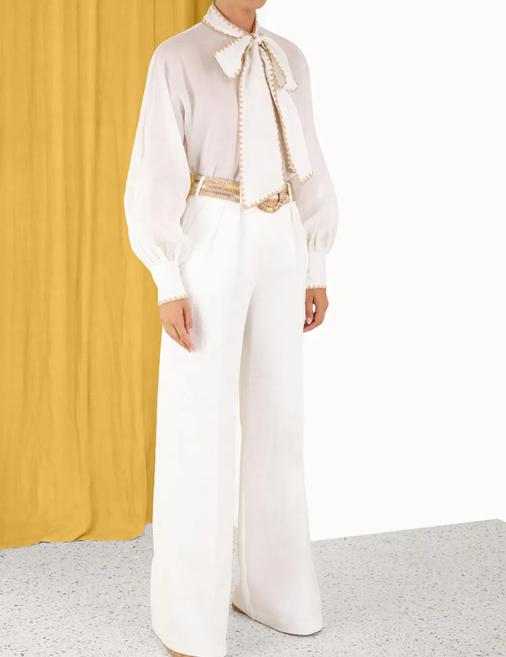 ZIMMERMANN Clothing<Devi Tie Neck Blouse