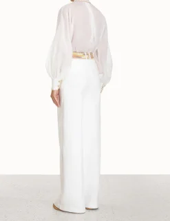 ZIMMERMANN Tops<Devi Tie Neck Blouse