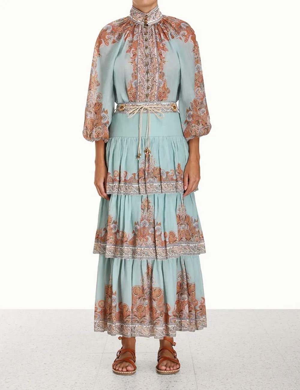 ZIMMERMANN Skirts<Devi Tiered Skirt