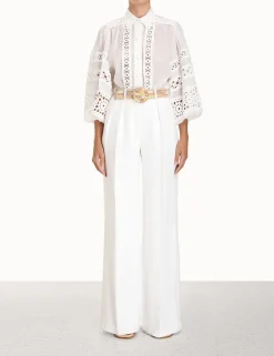 ZIMMERMANN In Denim<Devi Tuck Pant