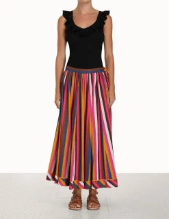 ZIMMERMANN Clothing<Devi V-Neck Frill Tank