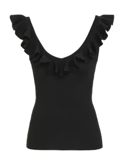 ZIMMERMANN Tops<Devi V-Neck Frill Tank