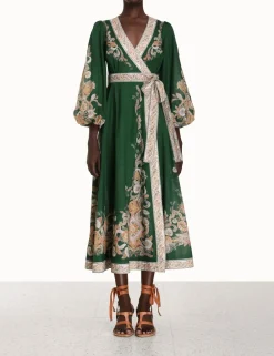 ZIMMERMANN Dresses & Coverups<Devi Wrap Midi Dress