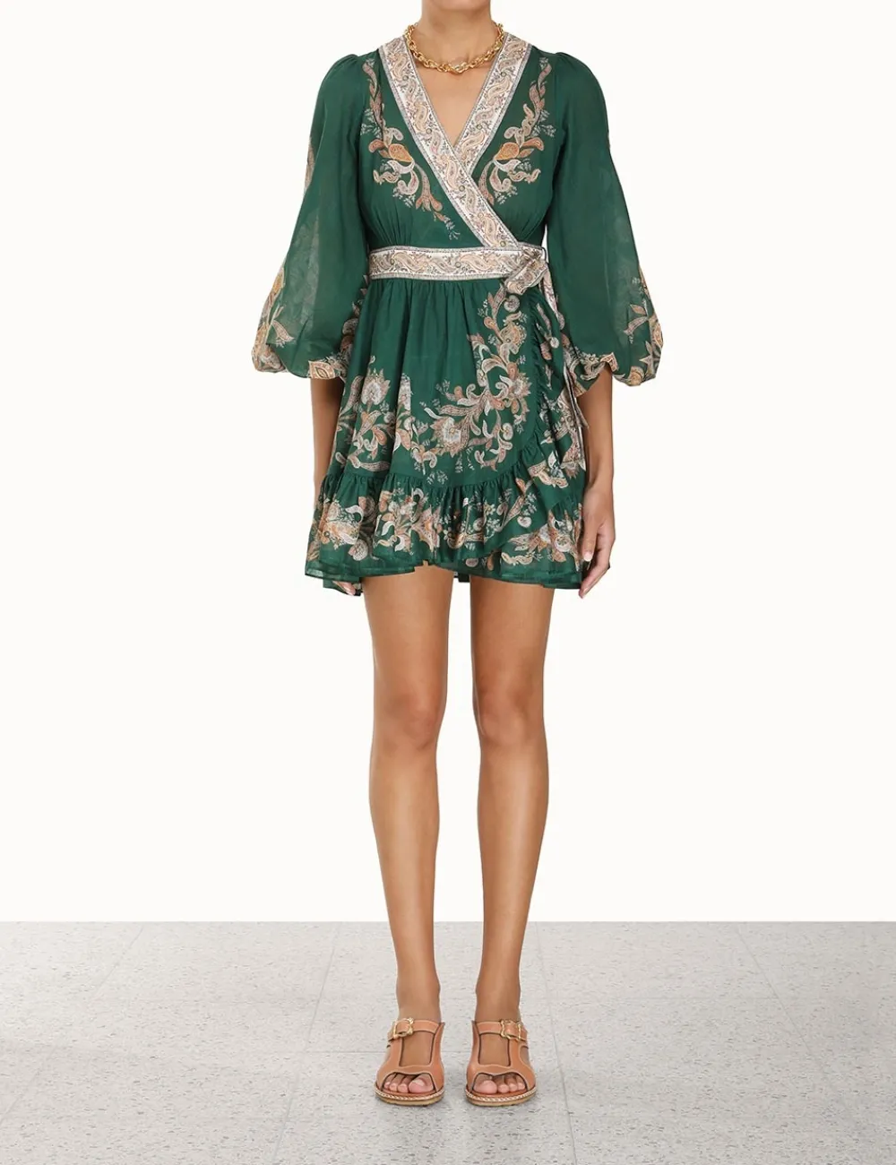 ZIMMERMANN Clothing<Devi Wrap Mini Dress
