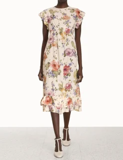 ZIMMERMANN Luminosity<Frill Midi Dress