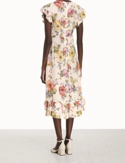 ZIMMERMANN Luminosity<Frill Midi Dress