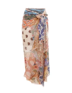 ZIMMERMANN Towels & Pareos<Fringe Cotton Pareo