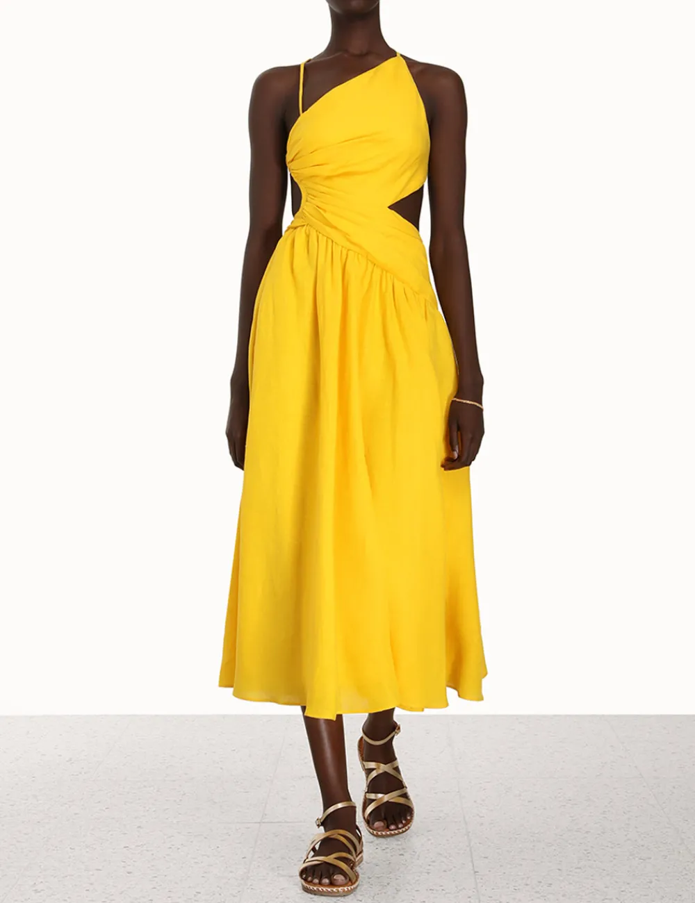 ZIMMERMANN Dresses & Coverups<Ginger Asymmetric Midi Dress