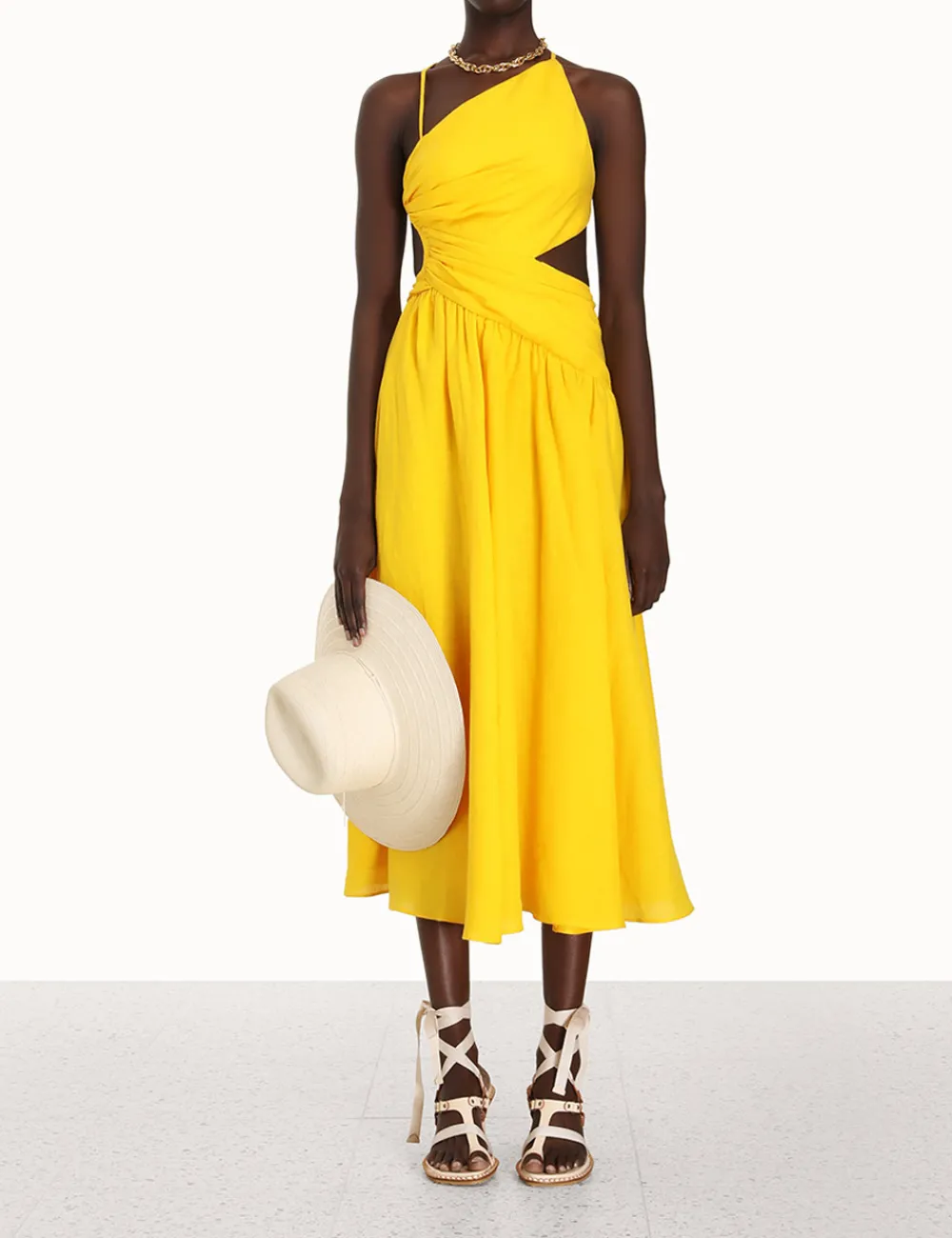 ZIMMERMANN Dresses & Coverups<Ginger Asymmetric Midi Dress