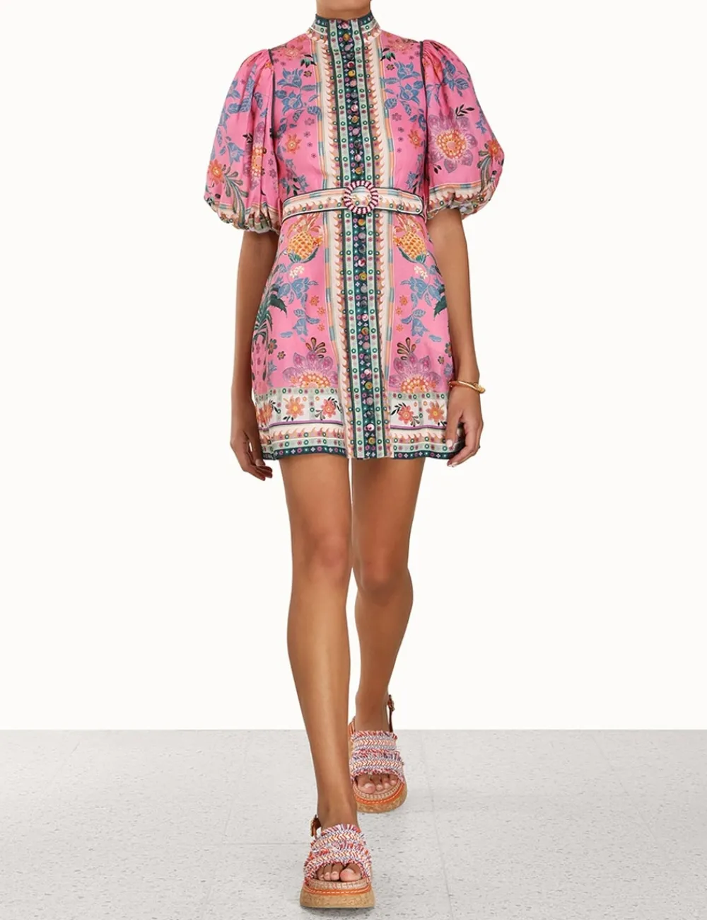 ZIMMERMANN Clothing<Ginger Buttoned Mini Dress