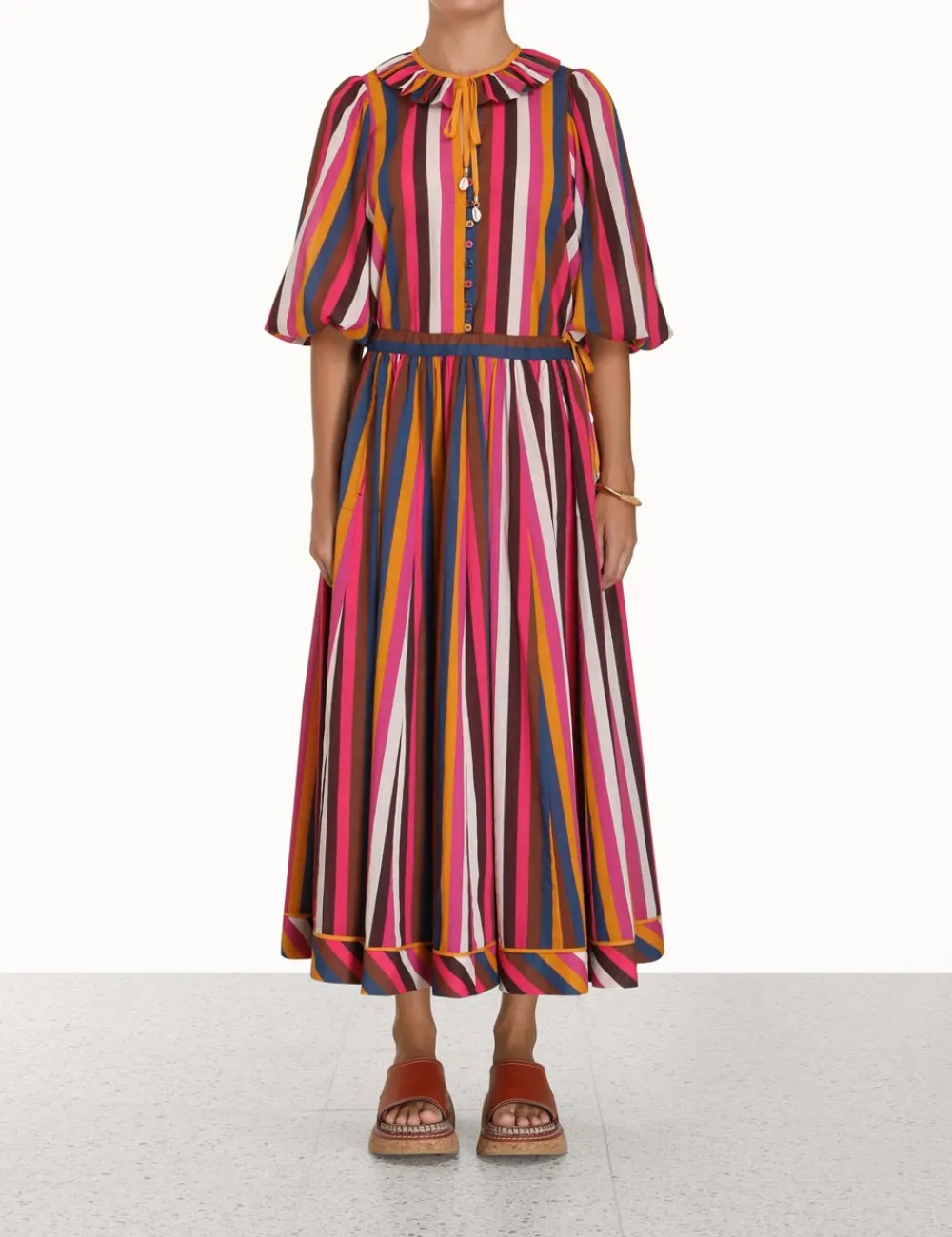 ZIMMERMANN Clothing<Ginger Draw Flare Skirt