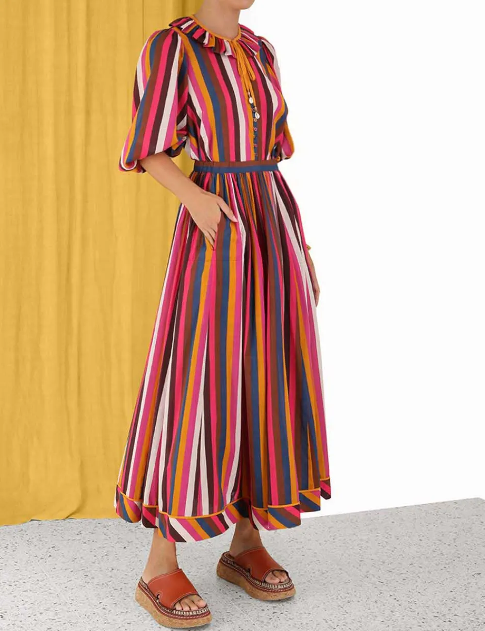 ZIMMERMANN Clothing<Ginger Draw Flare Skirt