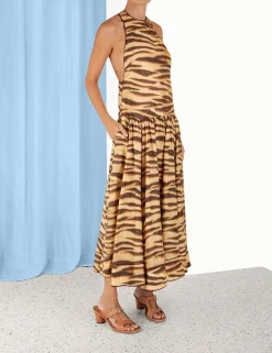ZIMMERMANN Clothing<Ginger Drop Waist Midi Dress