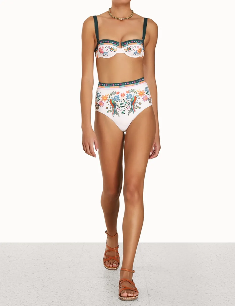 ZIMMERMANN Bikinis<Ginger High Waist Pant