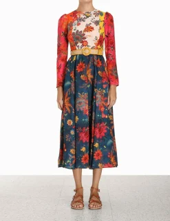 ZIMMERMANN Clothing<Ginger Long Sleeve Midi Dress
