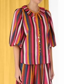 ZIMMERMANN Clothing<Ginger Ruffle Neck Top