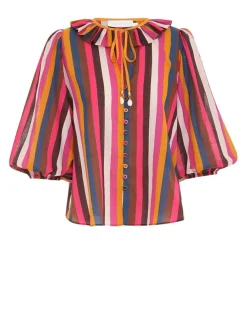 ZIMMERMANN Tops<Ginger Ruffle Neck Top