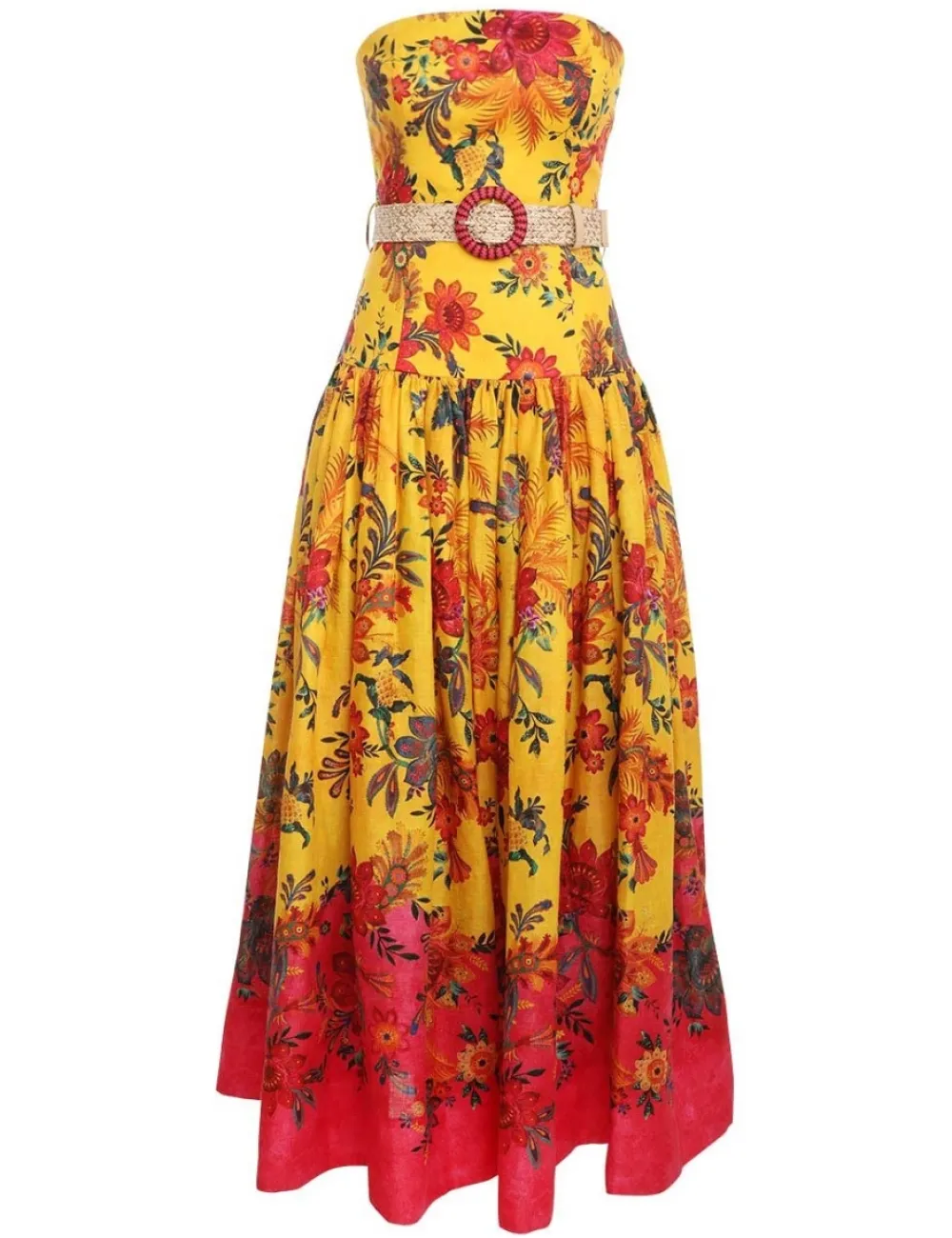 ZIMMERMANN Clothing<Ginger Strapless Midi Dress